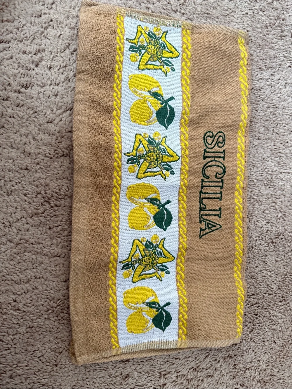 Lemon Print Decorative Kitchen Towel Set